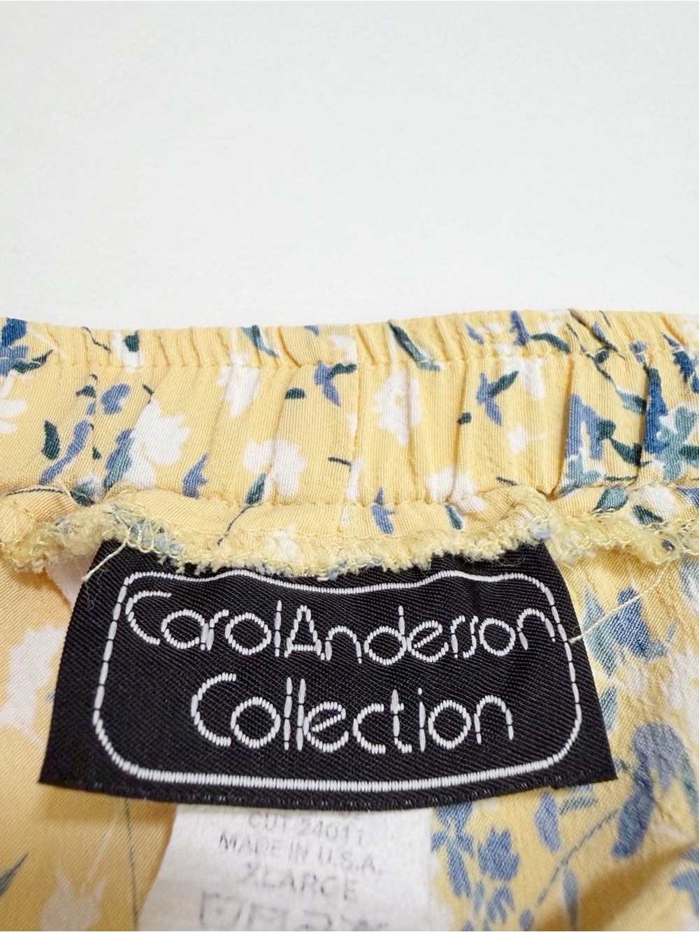 Vintage 90s Carol Anderson Cottagecore Floral Midi Skirt - Picture 4 of 5